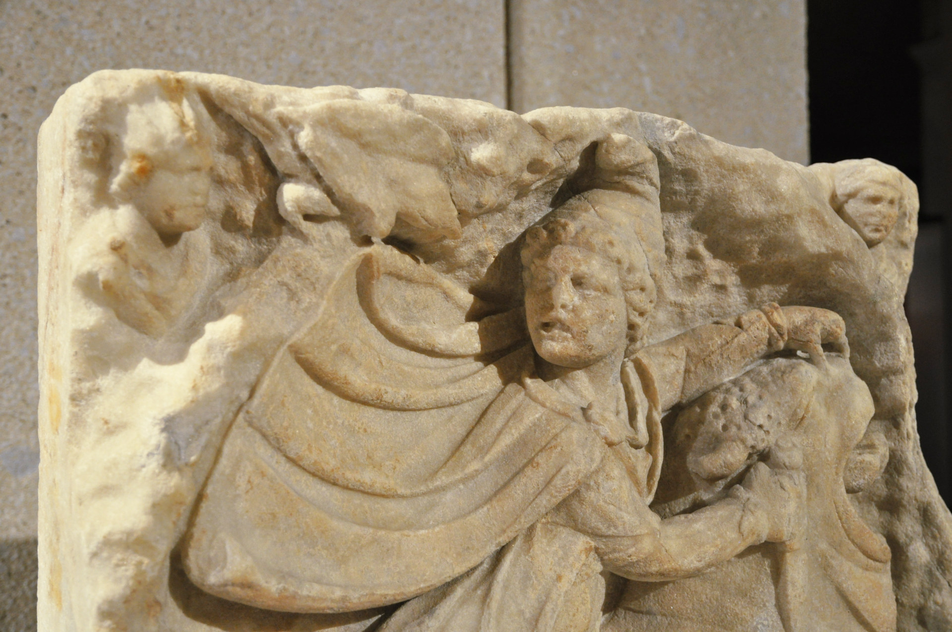 Mithras mystery cult relief Berlin Neues Museum bull animal sacrifice